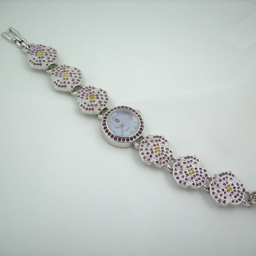 Maryellen Gor Crystal Floral Watch - Picture 5 of 7